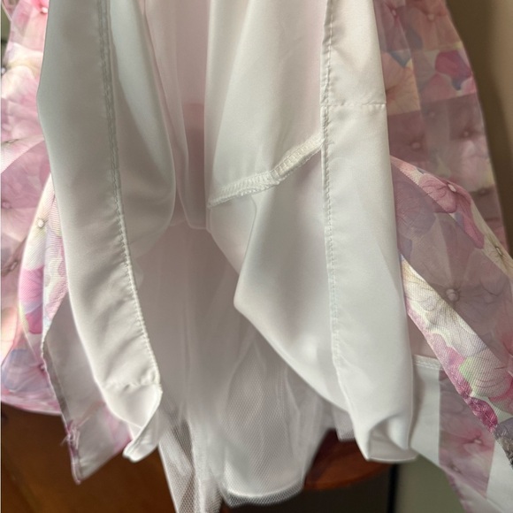 Bonnie Jean Pink and Purple Sleeveless A-Line Rosettes Sundress NWT 99.00 - Picture 4 of 6